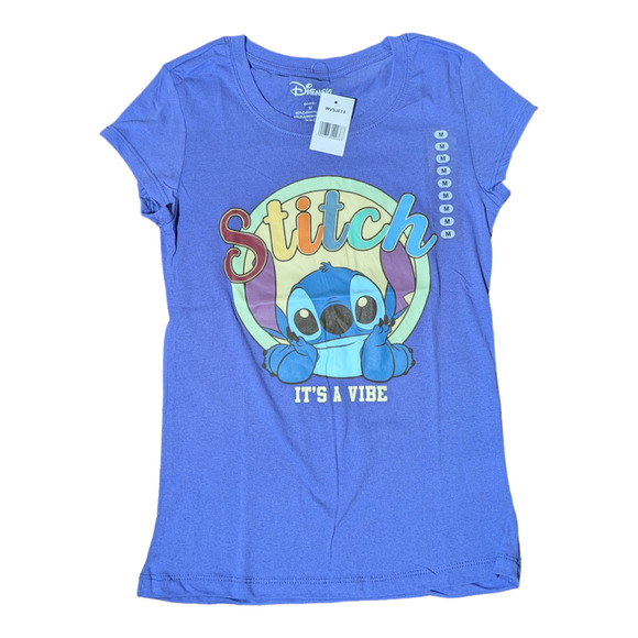 Disney Stitch, It's a Vibe - Womens Tee Shirt - Size M - Picture 1 of 5